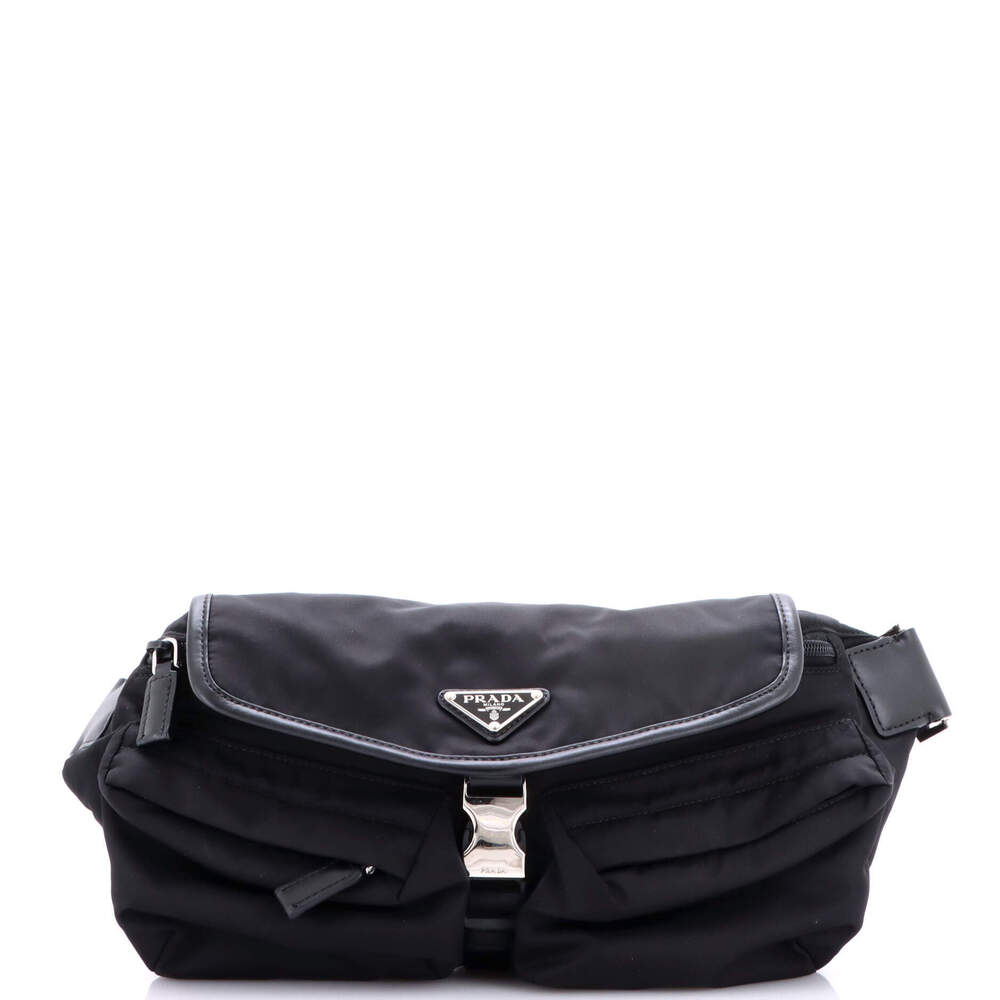 Prada Double Front Pocket Belt Bag Re-Nylon